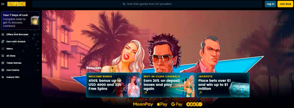 snatch-casino-homepage